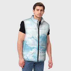 Мужской жилет Плотные облака, цвет: 3D-черный — фото 2