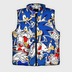 Мужской жилет SONIC ПАТТЕРН СОНИК, цвет: 3D-красный