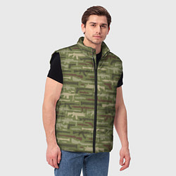 Мужской жилет Оружие камуфляж, цвет: 3D-черный — фото 2
