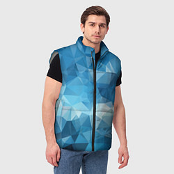 Мужской жилет Цифровое небо, цвет: 3D-светло-серый — фото 2