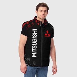 Мужской жилет MITSUBISHI SAMURAI JAPAN STYLE ИЕРОГЛИФЫ, цвет: 3D-красный — фото 2
