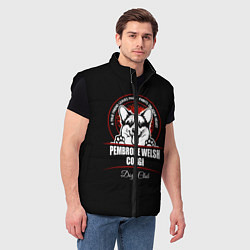 Мужской жилет Вельш-Корги Пемброк Corgi, цвет: 3D-черный — фото 2