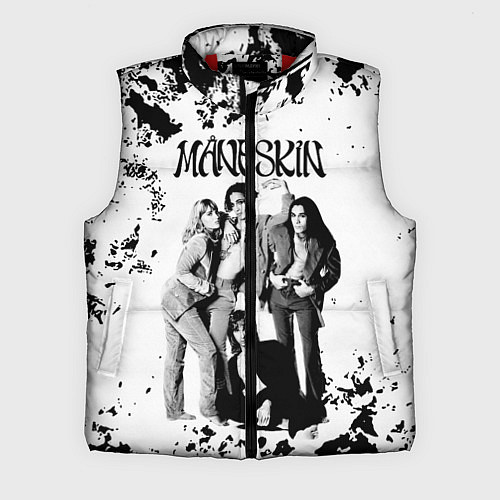 Мужской жилет Maneskin Монэскин, рок - группа / 3D-Красный – фото 1