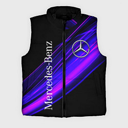 Мужской жилет MERCEDES-BENZ МЕРСЕДЕС-БЕНЗ ПУРПУРНЫЙ, цвет: 3D-черный