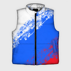 Мужской жилет Флаг РФ триколор, цвет: 3D-светло-серый