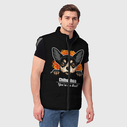 Мужской жилет Чихуахуа Chihuahua / 3D-Светло-серый – фото 3