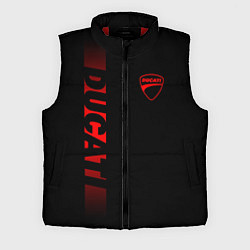 Мужской жилет DUCATI BLACK RED LINE, цвет: 3D-красный