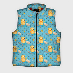 Мужской жилет Чистюля: уточки, цвет: 3D-красный
