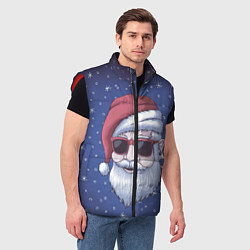 Мужской жилет САНТА ХИПСТЕР SANTA HIPSTER, цвет: 3D-красный — фото 2