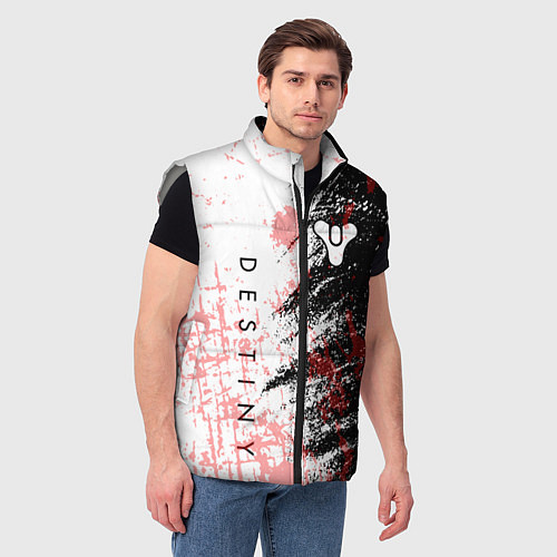 Мужской жилет Destiny Кровавые пятна / 3D-Светло-серый – фото 3
