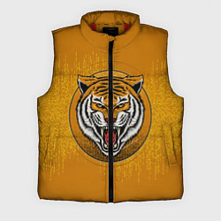 Мужской жилет Голова свирепого тигра, цвет: 3D-красный