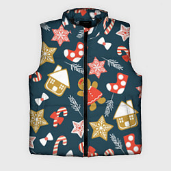 Мужской жилет Merry Christmas!!!, цвет: 3D-черный