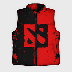Мужской жилет DOTA 2 БРЫЗГИ КРАСОК, КРАСНО ЧЁРНЫЙ ЛОГО, цвет: 3D-черный