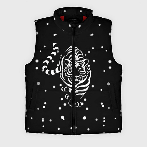 Мужской жилет Новый год 2022 символ года / 3D-Красный – фото 1