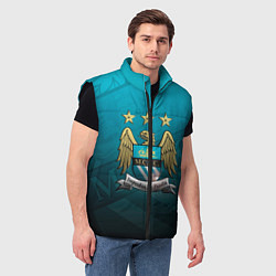 Мужской жилет Manchester City Teal Themme, цвет: 3D-черный — фото 2