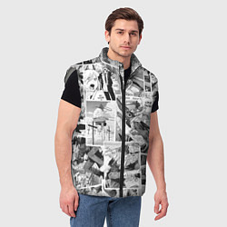 Мужской жилет Chainsaw Man Человек-бензопила манга, цвет: 3D-светло-серый — фото 2