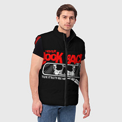 Мужской жилет Никогда не смотри назад, цвет: 3D-красный — фото 2
