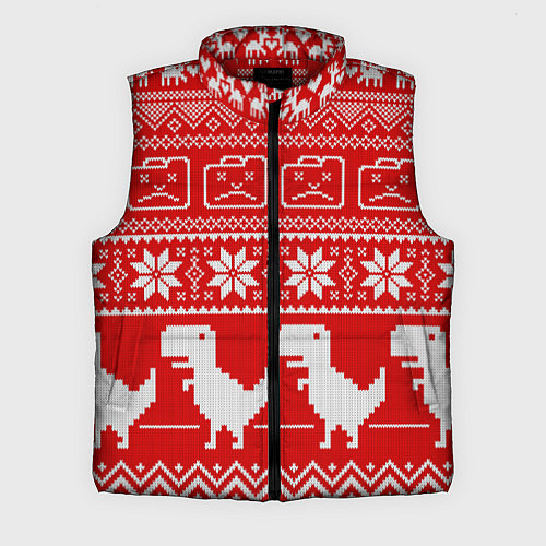 Мужской жилет Вязаный принт / 3D-Красный – фото 1