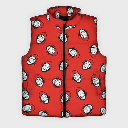 Мужской жилет БУМАЖНЫЙ ДОМ , УЗОР ИЗ МАСОК ДАЛИ / 3D-Красный – фото 1