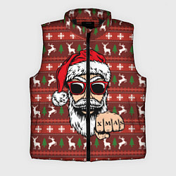 Мужской жилет Bad Santa Плохой Санта, цвет: 3D-черный