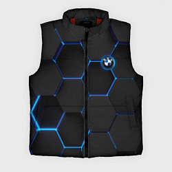 Мужской жилет BMW blue neon theme