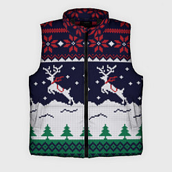 Мужской жилет СВИТЕР С ОЛЕНЯМИ DEER SWEATER, цвет: 3D-черный