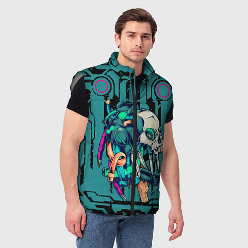 Мужской жилет Cyberpunk 2077! / 3D-Светло-серый – фото 3