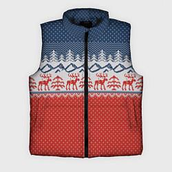 Мужской жилет ВЯЗАНЫЙ УЗОР С ОЛЕНЯМИ