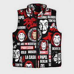 Мужской жилет БУМАЖНЫЙ ДОМ ЛОГОБОМБИНГ LA CASA DE PAPEL