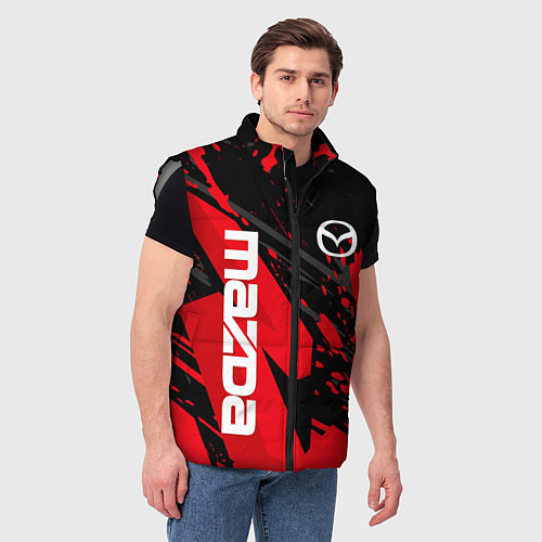 Мужской жилет MAZDA, МАЗДА / 3D-Светло-серый – фото 3