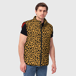 Мужской жилет Леопард Leopard, цвет: 3D-красный — фото 2