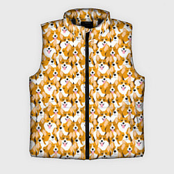 Мужской жилет Собаки Корги, цвет: 3D-черный