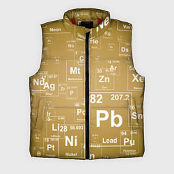 Мужской жилет Pb - таблица Менделеева, цвет: 3D-красный