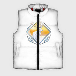 Мужской жилет Белый олень в лесу, цвет: 3D-красный