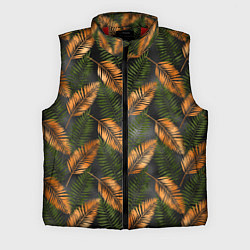 Мужской жилет Африканские листья, цвет: 3D-красный