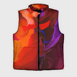Мужской жилет Акварельная Феерия, цвет: 3D-красный