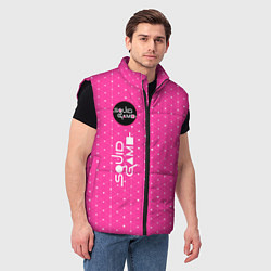 Мужской жилет SQUID GAME - Треугольники Вертикально, цвет: 3D-черный — фото 2