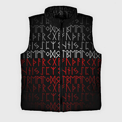 Мужской жилет Славянская символика Руны, цвет: 3D-черный