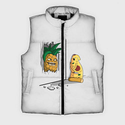 Мужской жилет HERES PINEAPPLE!, цвет: 3D-черный