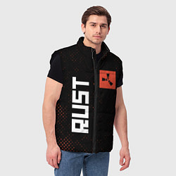 Мужской жилет RUST - Гранж, цвет: 3D-черный — фото 2