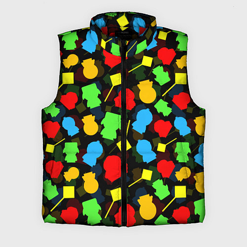 Мужской жилет SOUTH PARK ЮЖНЫЙ ПАРК НОВОГОДНИЙ УЗОР / 3D-Красный – фото 1