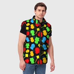 Мужской жилет SOUTH PARK ЮЖНЫЙ ПАРК НОВОГОДНИЙ УЗОР, цвет: 3D-красный — фото 2