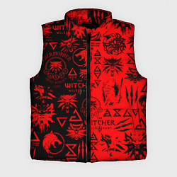 Мужской жилет THE WITCHER LOGOBOMBING BLACK RED, цвет: 3D-черный