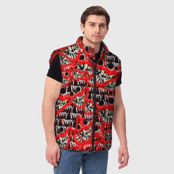 Мужской жилет POPPY PLAYTIME GAME ИГРА ПОППИ ПЛЕЙТАЙМ, цвет: 3D-красный — фото 2