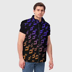 Мужской жилет JOJOS BIZARRE ADVENTURE PATTERN, цвет: 3D-черный — фото 2