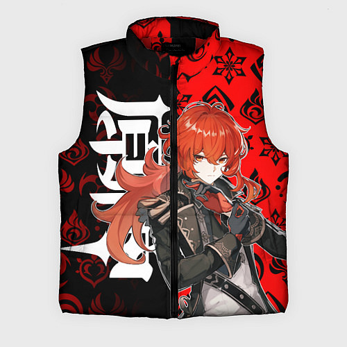 Мужской жилет DILUC ДИЛЮК КРАСНЫЙ / 3D-Красный – фото 1