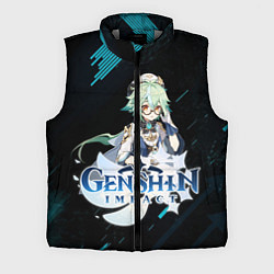 Мужской жилет Genshin Impact, цвет: 3D-светло-серый