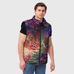 Мужской жилет Рождественские тайны, цвет: 3D-черный — фото 2