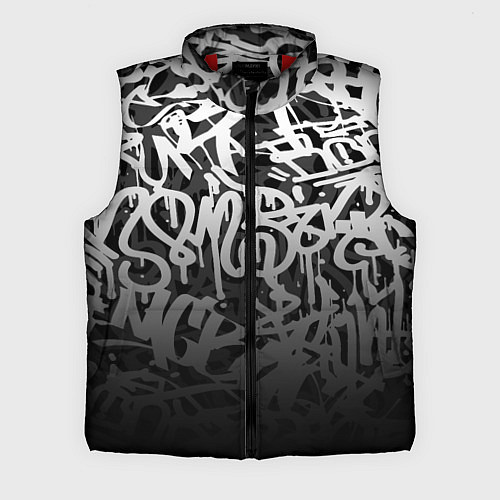 Мужской жилет GRAFFITI WHITE TAGS ГРАФФИТИ / 3D-Красный – фото 1
