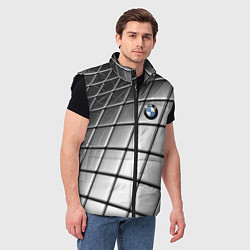 Мужской жилет BMW pattern 2022, цвет: 3D-черный — фото 2